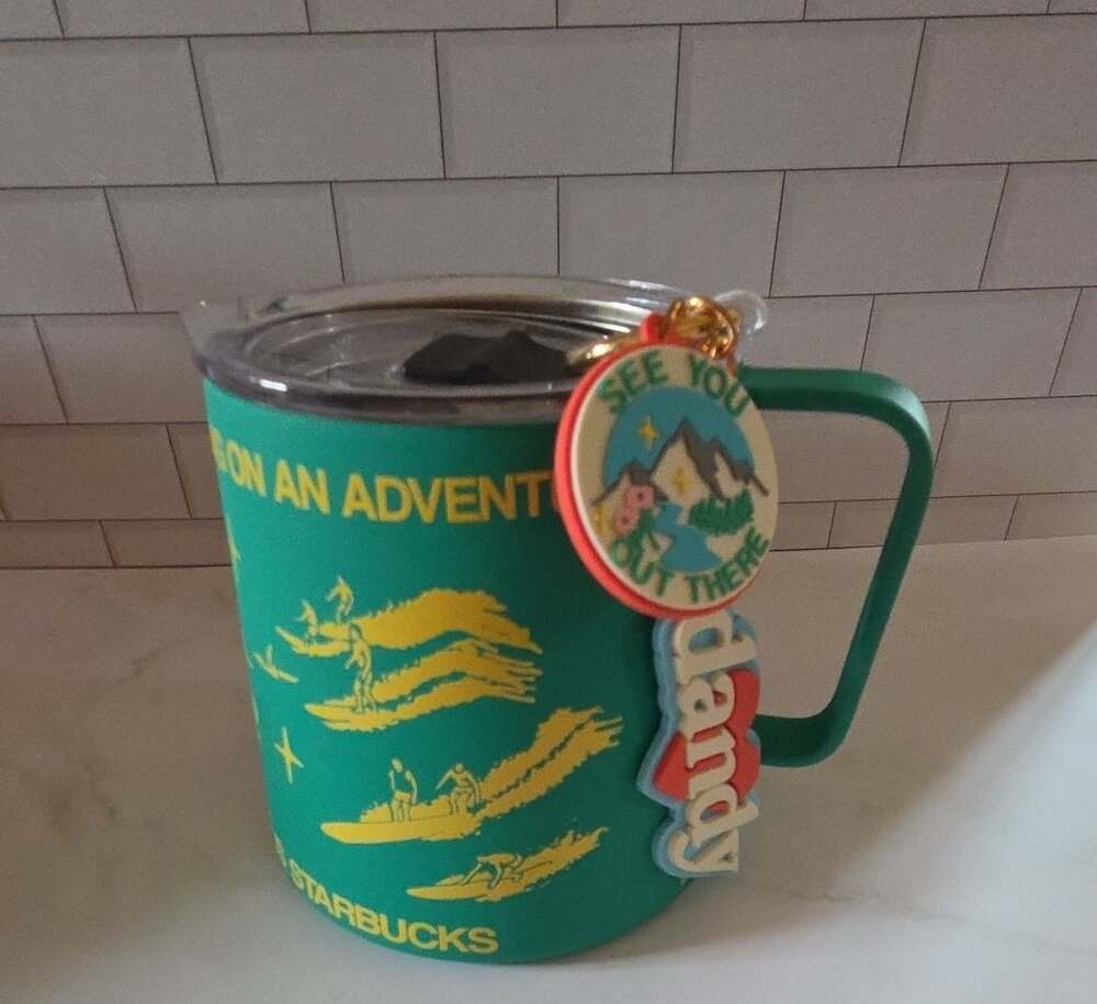 Starbucks Dandy Let's Go On An Adventure Mug Size 12 fl oz Green